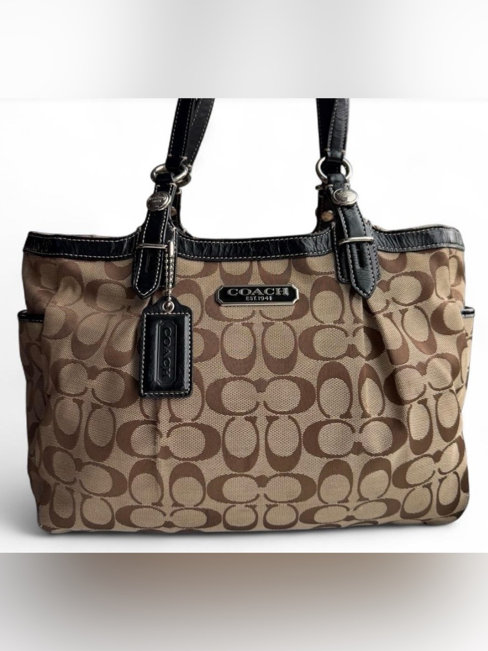 Coach EUC Signature Canvas Tote